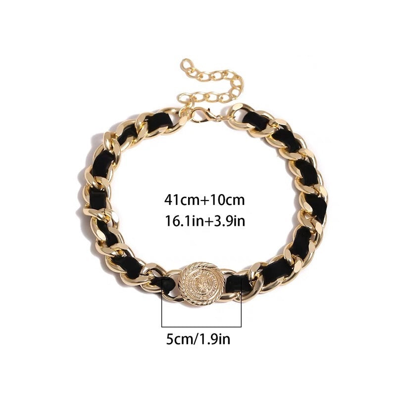 Дамско колие Alis Gold 24'-Дамско колие Alis Gold 24'-Thedresscode