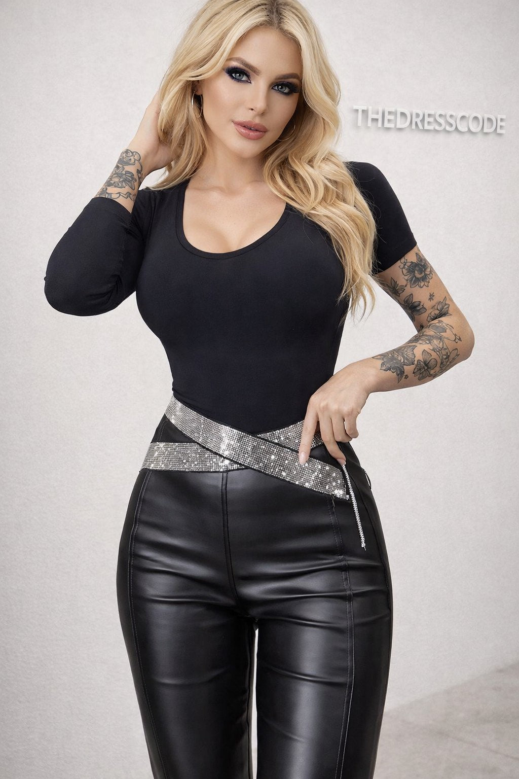 Дамски кожен клин Crystal SS26