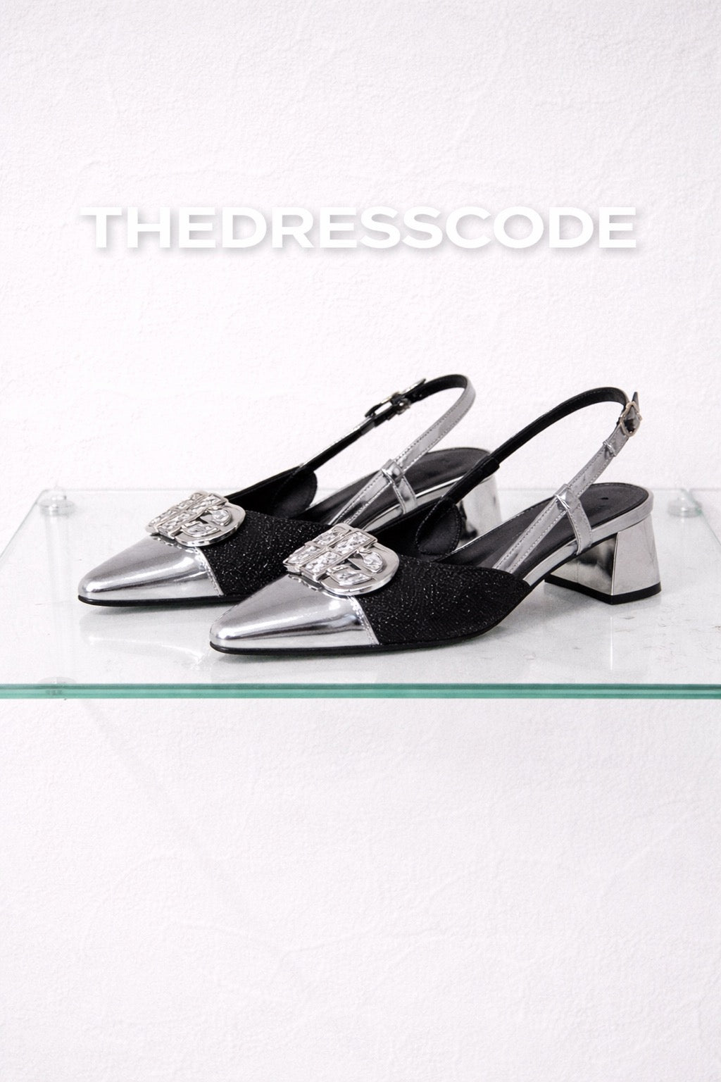 Дамски обувки с ток Noir Chrome SS26