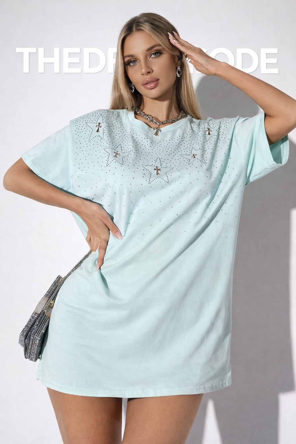 Дамска тениска Mint Star Glow SS26