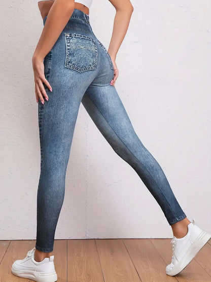 Дамски клин имитиращ дънки Denim Ease SS25-Дамски клин имитиращ дънки Denim Ease SS25-Thedresscode