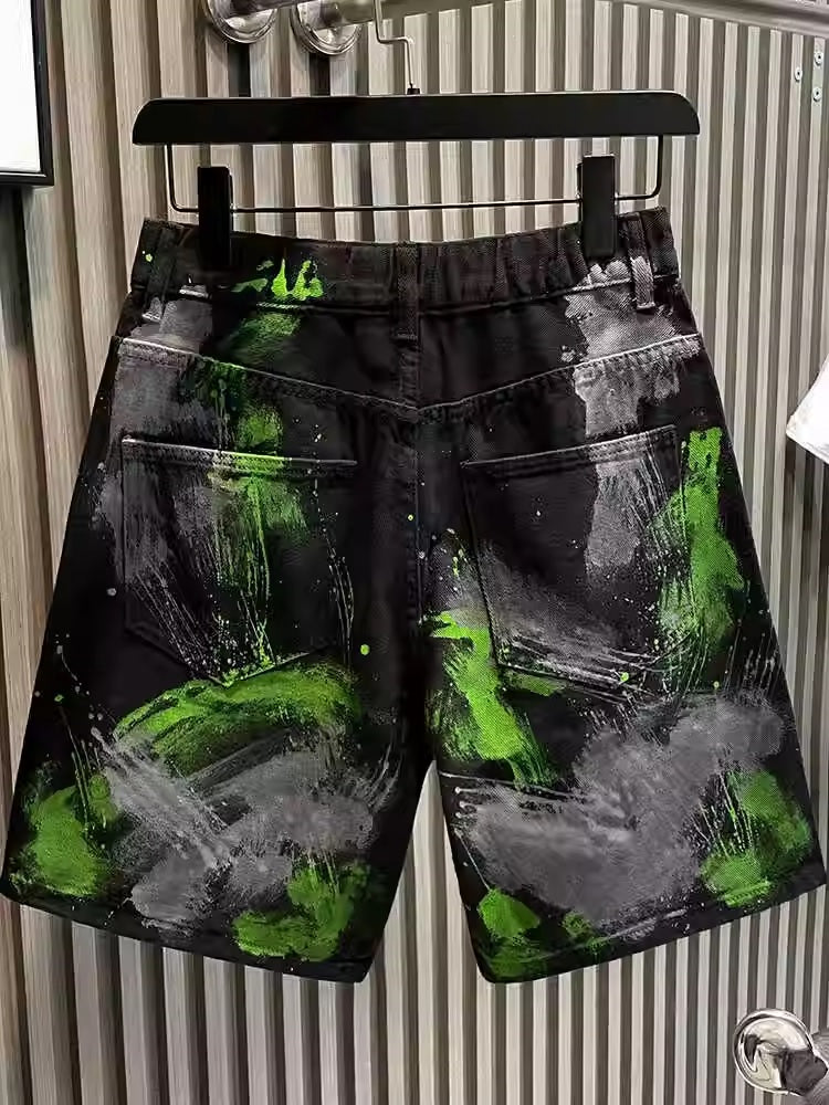 Мъжки къси дънки Graffiti ** SALE 24 **-Мъжки къси панталони Graffiti 24'-Thedresscode