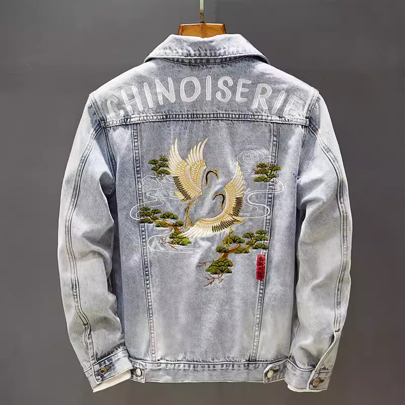 Мъжко дънково яке CHINOISERIE SS25-Мъжко дънково яке CHINOISERIE 24'-Thedresscode