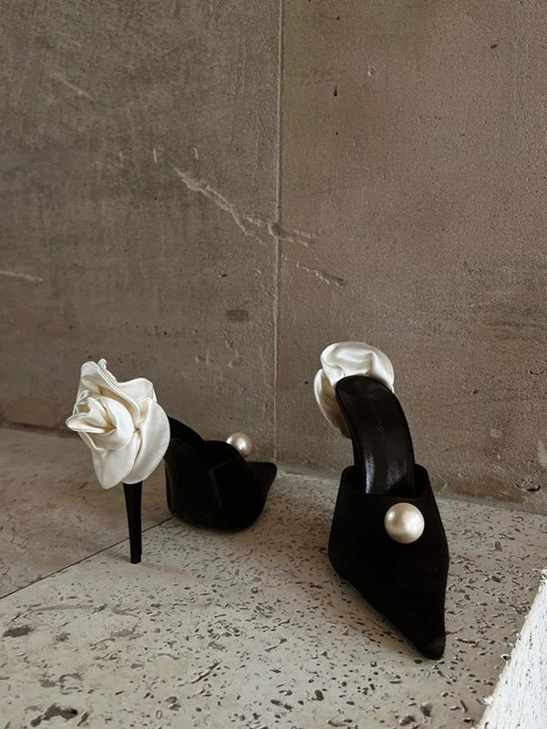 Дамски обувки на висок ток White Satin Roses SS25-https://detail.1688.com/offer/802008109193.html?kj_agent_plugin=aibuy-Thedresscode