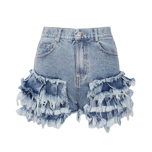 Дамски къси панталони Denim Raw SS25-https://detail.1688.com/offer/632341841026.html?kj_agent_plugin=aibuy-Thedresscode