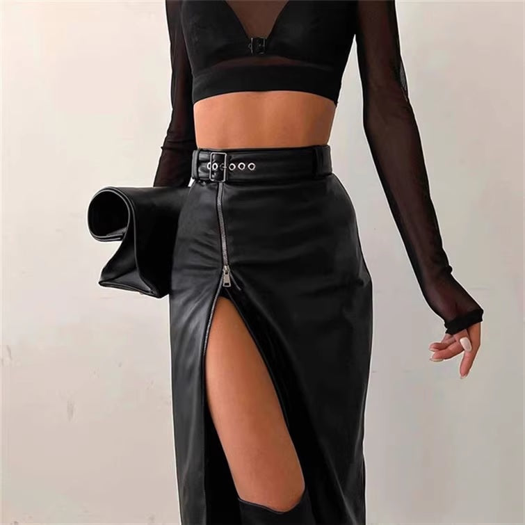 Дамска кожена пола Soho SS25-Дамска кожена пола Soho 24'-Thedresscode