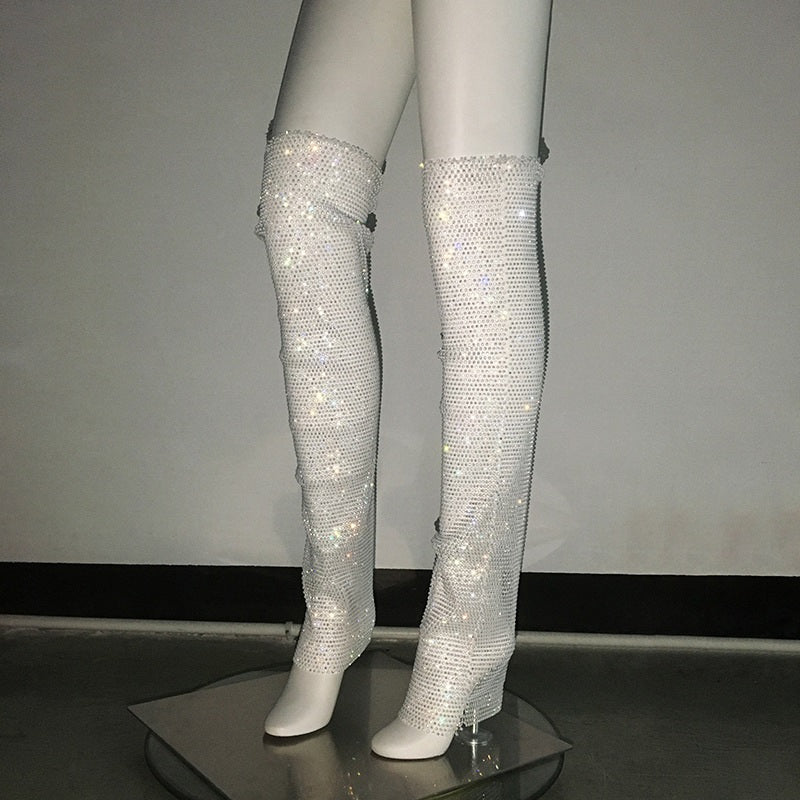 Дамски чорапи Mesh Crystals ASC FW 2026-Дамски чорапи Mesh Crystals 23'-Thedresscode