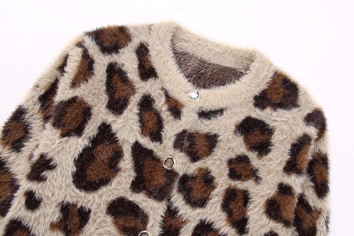 Дамска жилетка Leopard Print 24'-Дамска жилетка Leopard Print 24'-Thedresscode