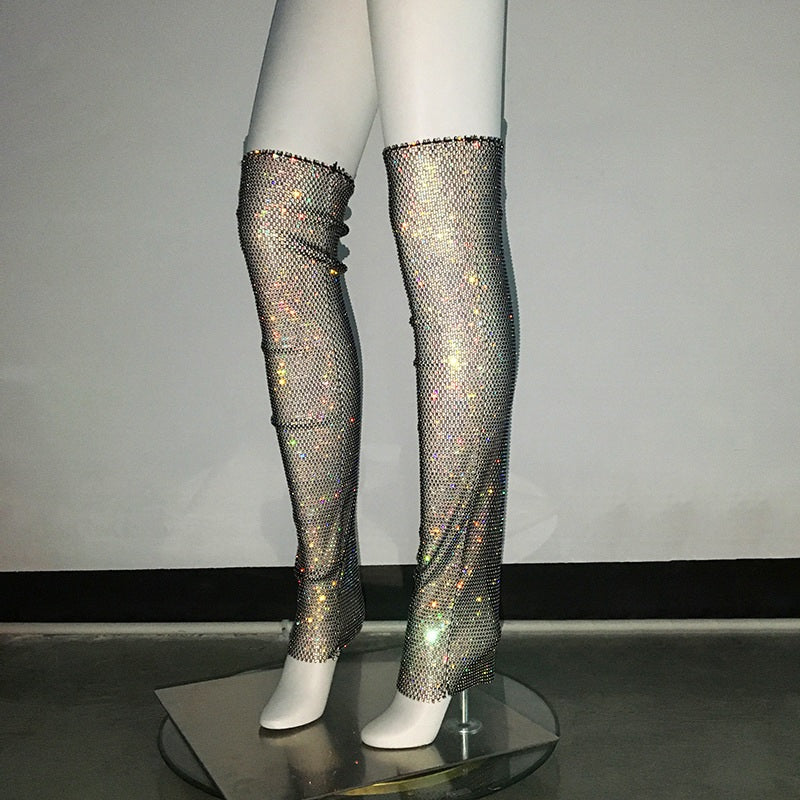 Дамски чорапи Mesh Crystals ASC FW 2026-Дамски чорапи Mesh Crystals 23'-Thedresscode