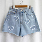 Дамски къси панталони Denim Heart 24'-Дамски къси панталони Denim Heart 24'-Thedresscode