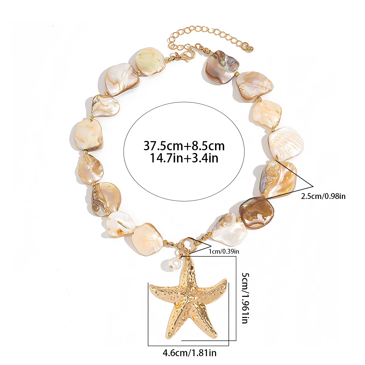 Дамско колие Golden Ocean Star SS25-Thedresscode