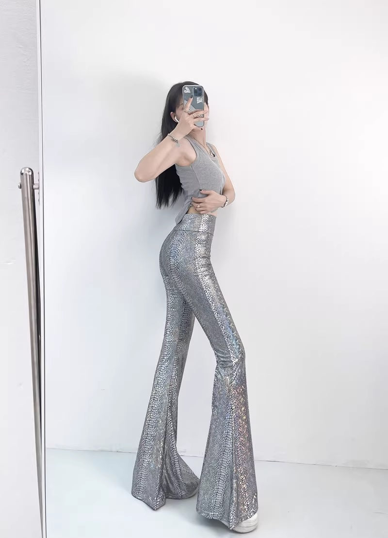 Дамски панталон клин Snake SS24-Дамски панталон Snake Print 23'-Thedresscode