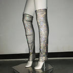 Дамски чорапи Mesh Crystals ASC FW 2026-Дамски чорапи Mesh Crystals 23'-Thedresscode