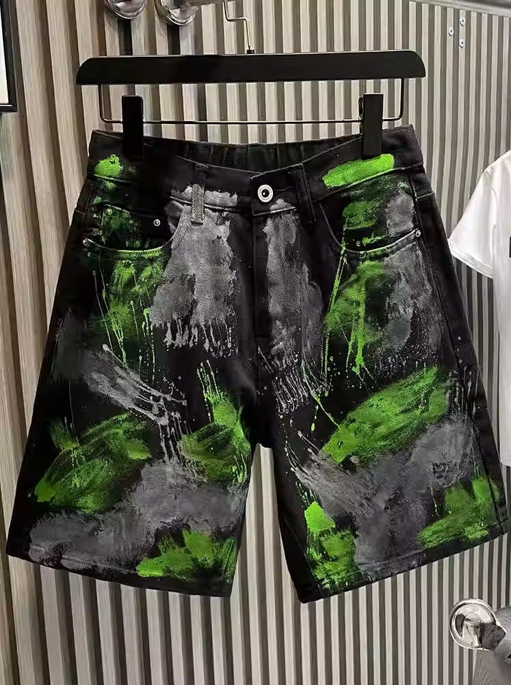 Мъжки къси дънки Graffiti ** SALE 24 **-Мъжки къси панталони Graffiti 24'-Thedresscode