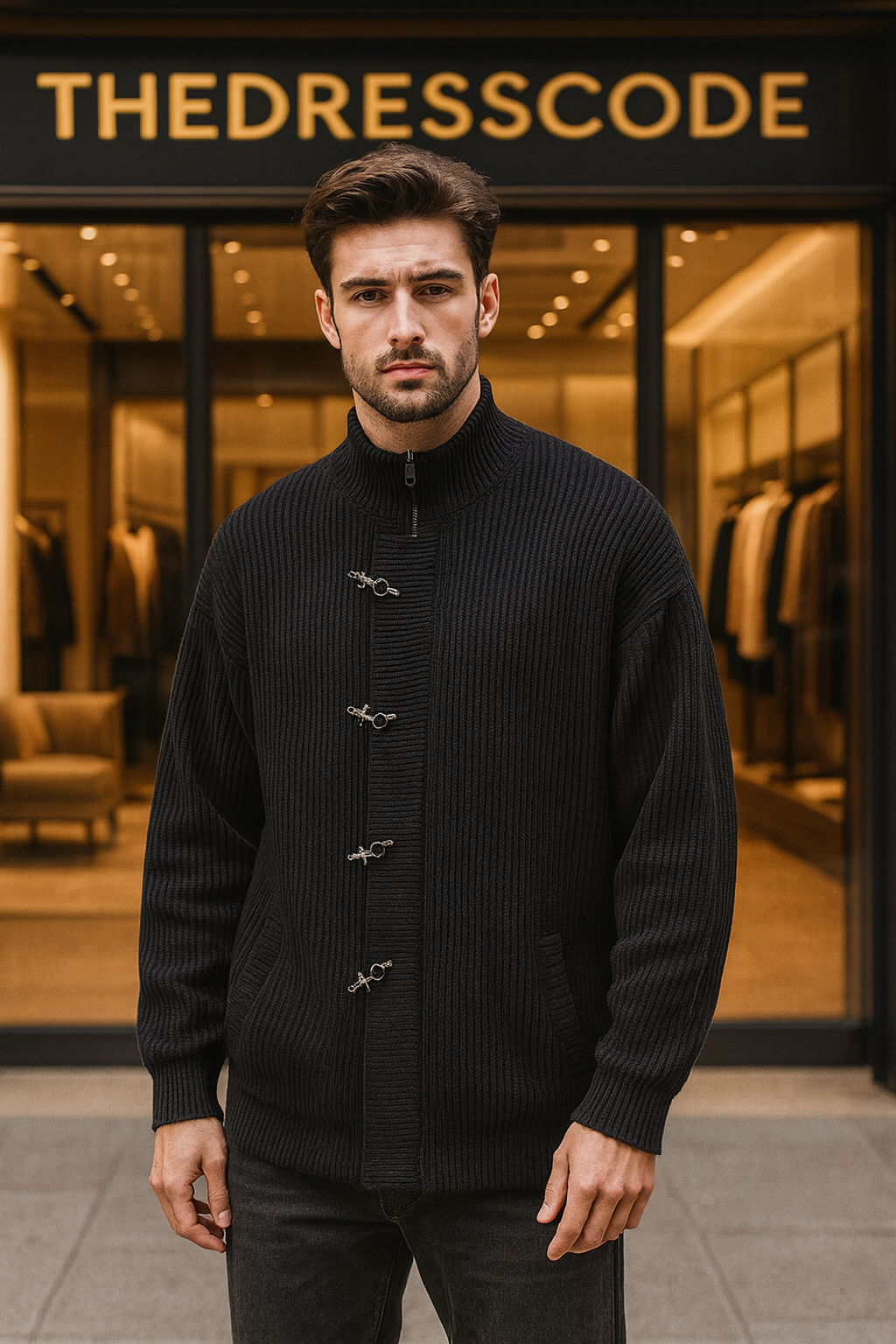 Мъжка жилетка Ares Knit FW 2026-Thedresscode