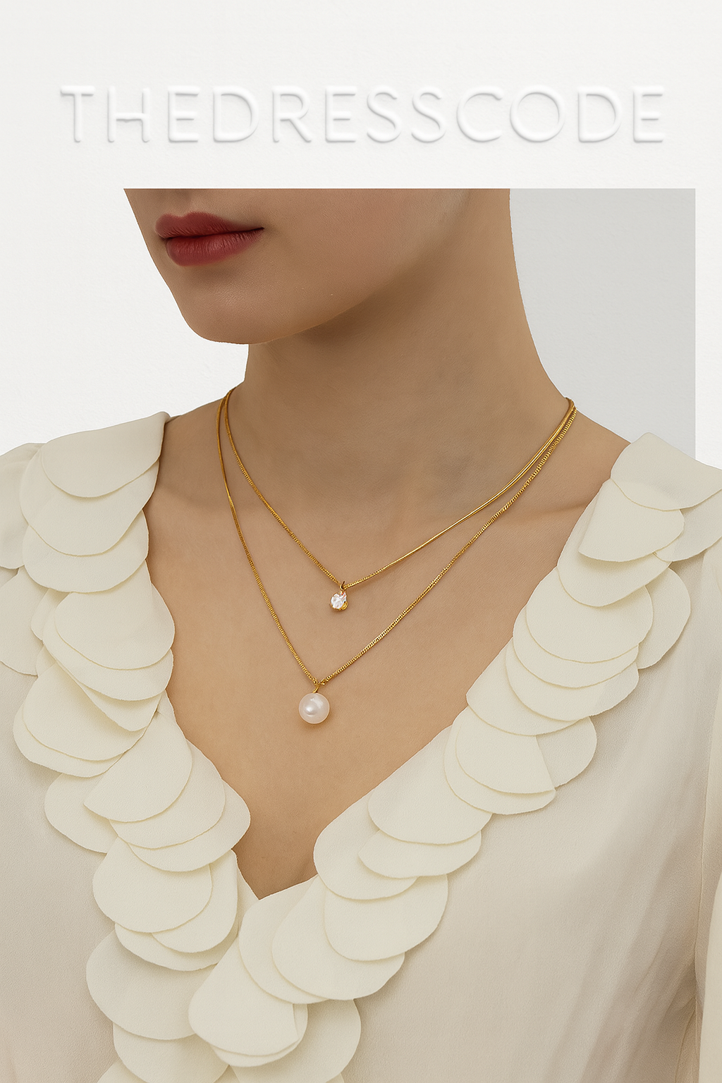 Дамско колие Pearl & Crystal SS26