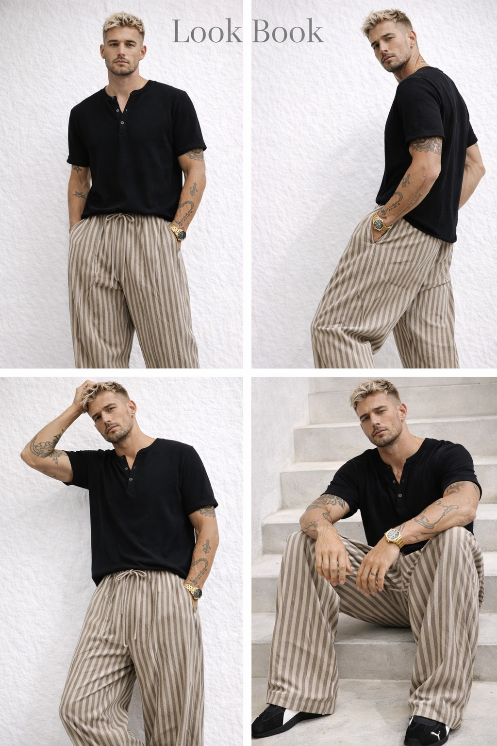 Мъжки панталон Noir Flow SS26