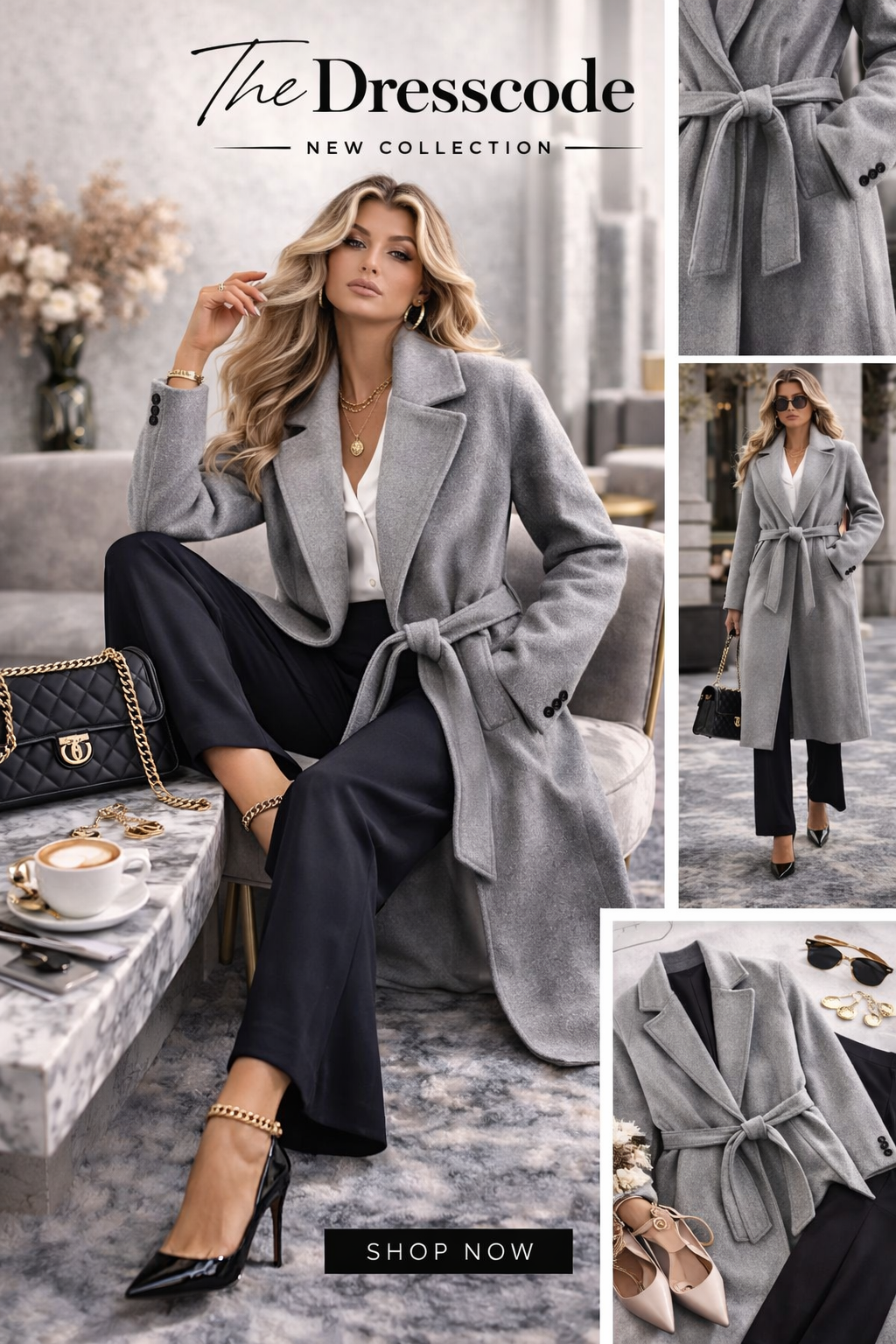 Дамско палто Grey Aurielle SS27