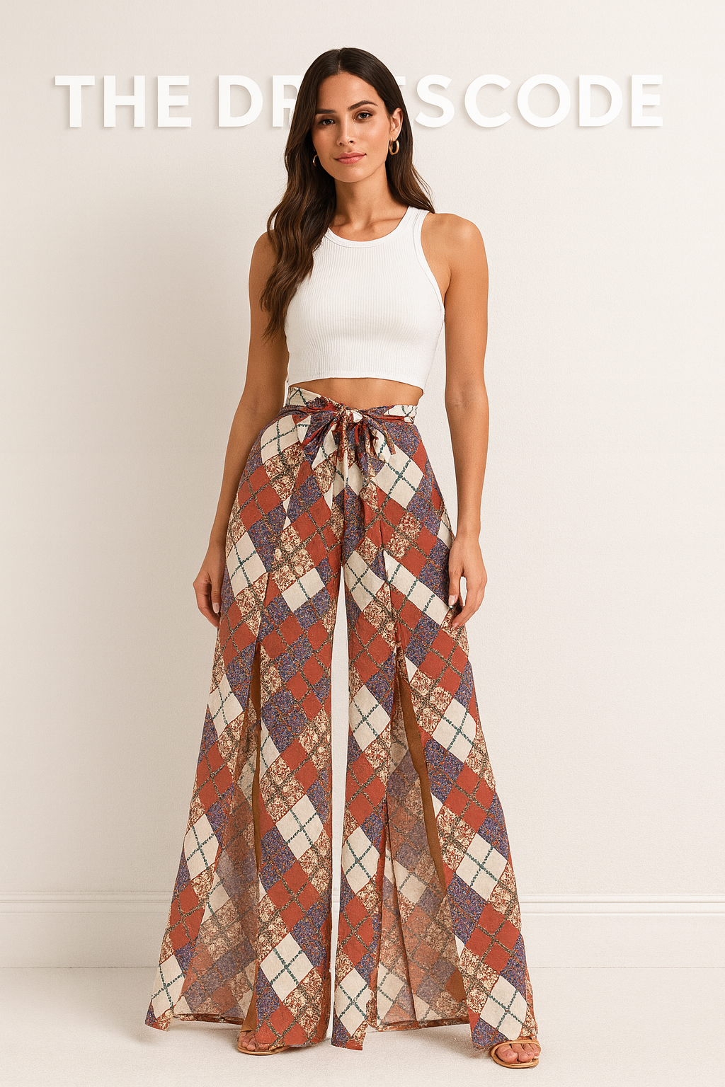 Дамски панталон Rustic Squares SS26