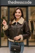 Дамско яке Classic Aviator FW 2026-Thedresscode