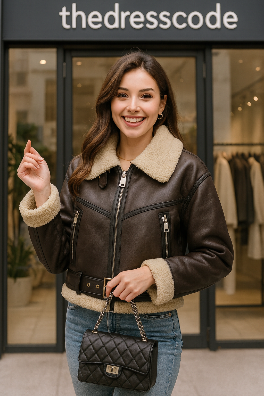 Дамско яке Classic Aviator FW 2026-Thedresscode