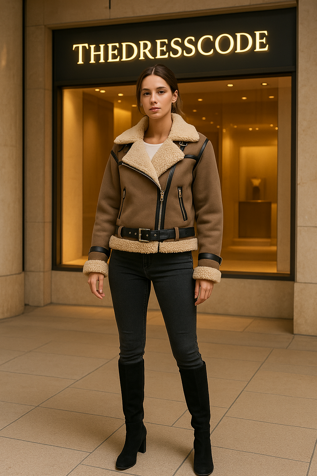 Дамско яке Camel Aura FW 2026-Thedresscode