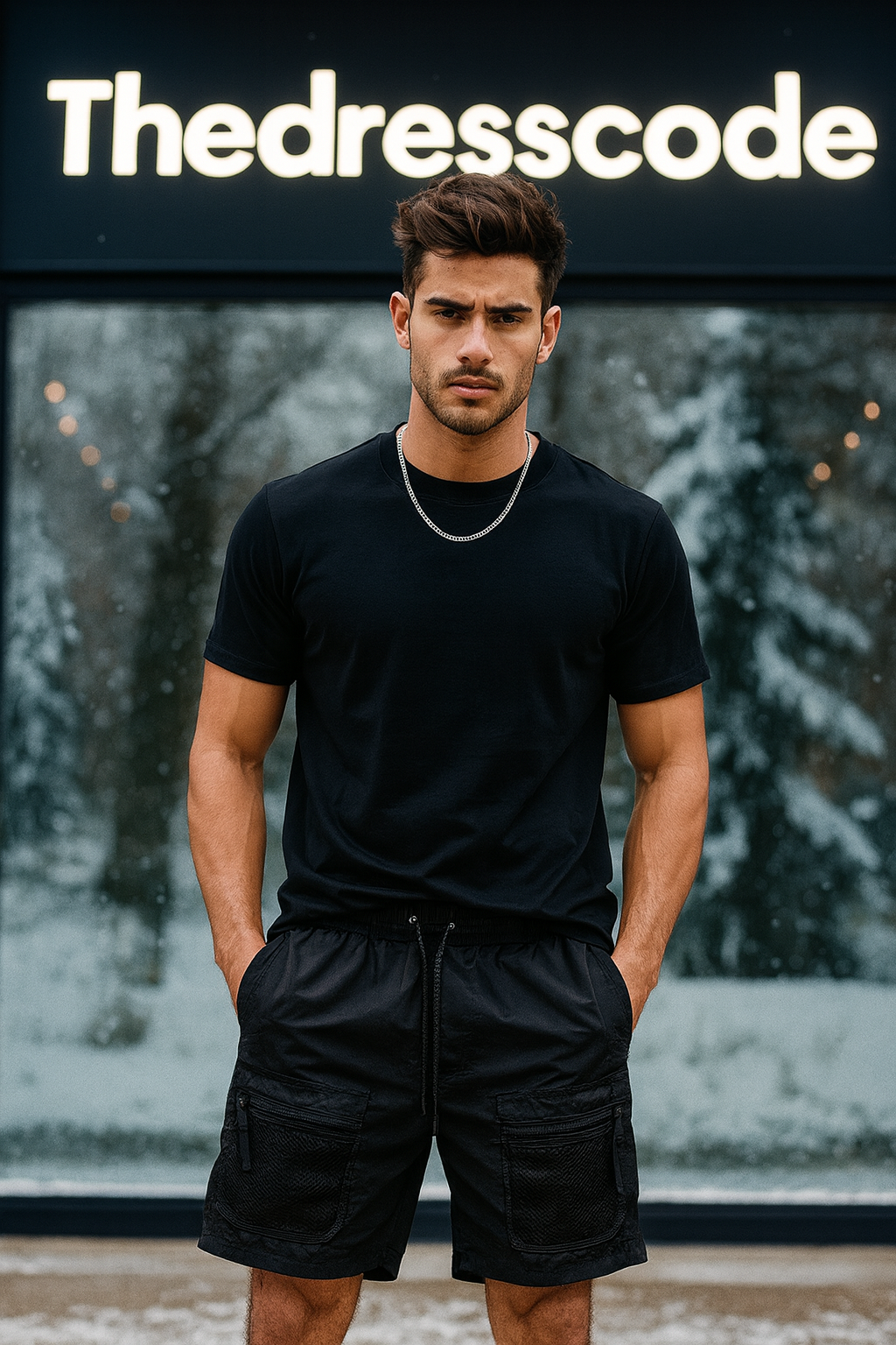 Мъжки къси панталони Axton **SALE 25**