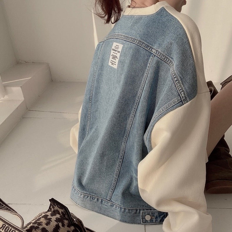 Дамска блуза Denim Side SS24-【淘宝】限时满3.01减3 http://e.tb.cn/h.gKFmgAtd08QFuZS?tk=kSfQ3hfE8vH MF7997-Thedresscode