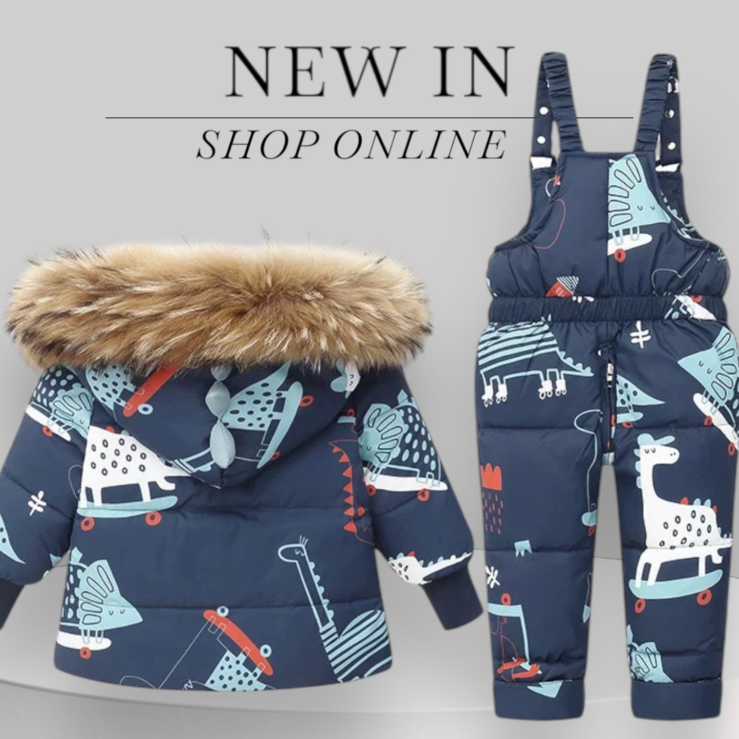 Детски ски комплект Dino SS24-snowsuit-Thedresscode