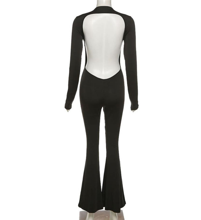 Дамски гащеризон Backless Jumpsuit SS25-Apparel & Accessories-Thedresscode