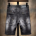 Мъжки къси дънки Street Art **SALE 25**-Thedresscode