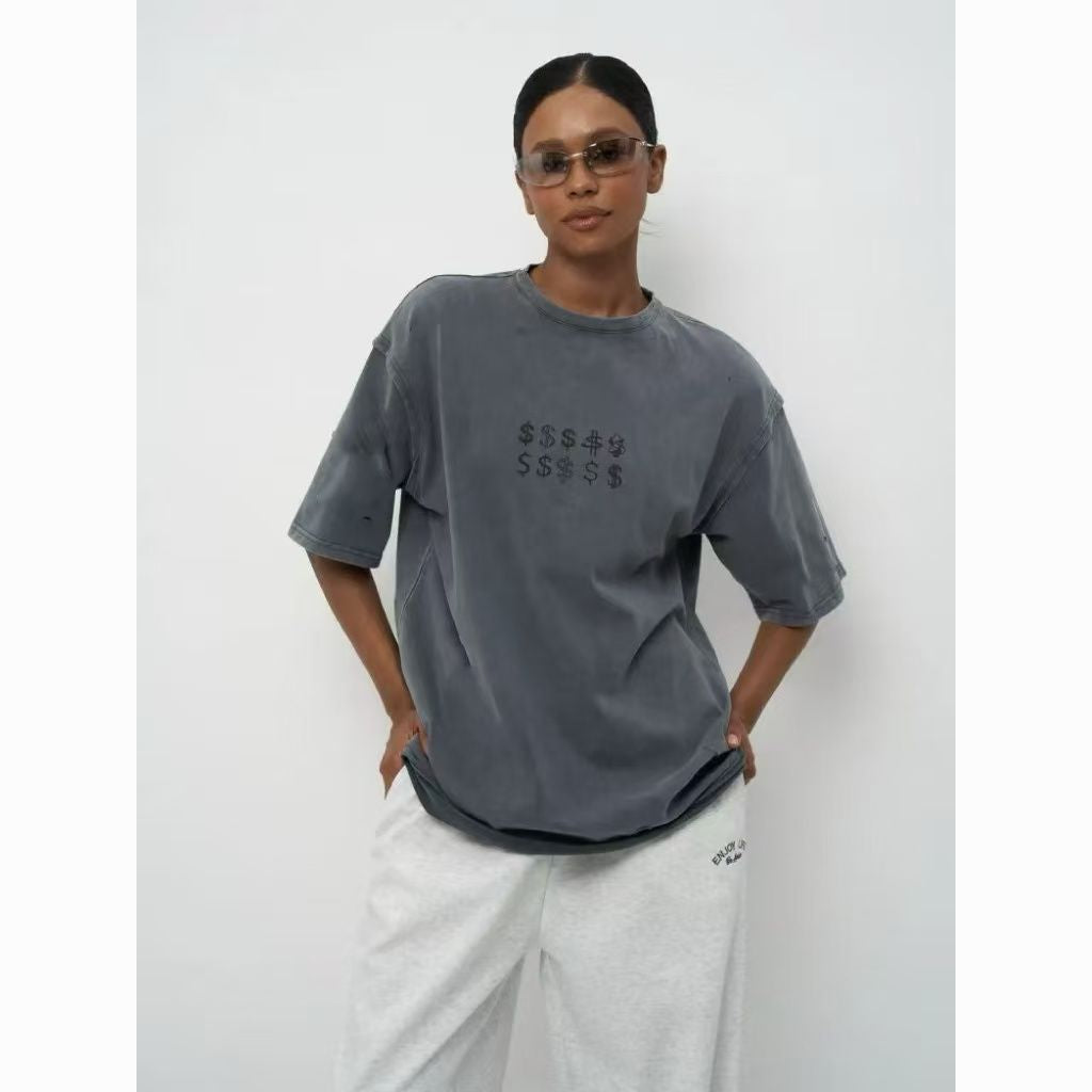 Дамска тениска Dollar SS25-https://detail.1688.com/offer/876597135545.html?kj_agent_plugin=aibuy-Thedresscode