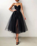 Дамска рокля Black Rosel FW 2026-Асиметрична дантелена мини рокля Black Rosel 24'-Thedresscode