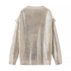 Дамска блуза / пуловер Silver Metal **SALE 25**-риза-Thedresscode