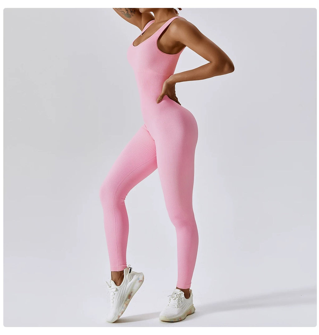 Дамски спортен гащеризон Pink Rips SS25-https://detail.1688.com/offer/767725861690.html?kj_agent_plugin=aibuy-Thedresscode