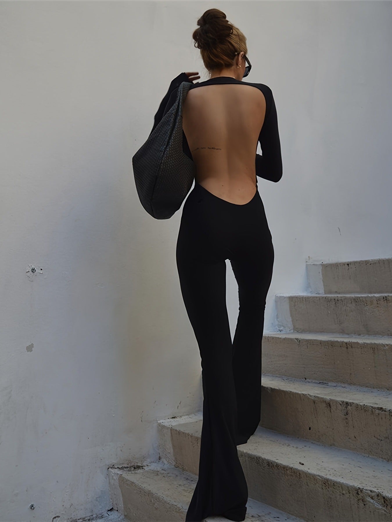 Дамски гащеризон Backless Jumpsuit SS24-Apparel & Accessories-Thedresscode