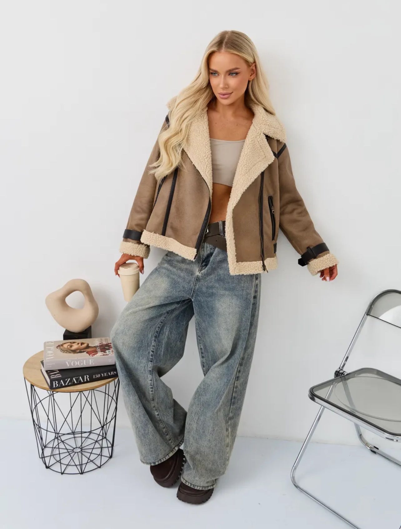 Дамско яке Camel Aura FW 2026-Thedresscode