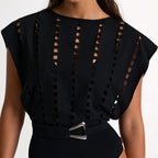 Дамски бански + плажна пола Black Code SS25-бански-Thedresscode