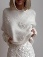 Дамски пуловер Snow Petals FW 2026-https://detail.1688.com/offer/853570416584.html?offerId=853570416584&spm=a260k.home2025.recommendpart.180%D0%B1%D1%8F%D0%BB%D0%BE%D1%82%D0%BE-Thedresscode