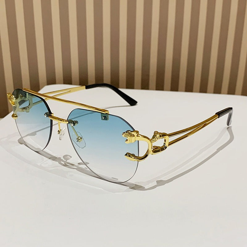 Дамски слънчеви очила Gradient Green Aviator Luxe SS26