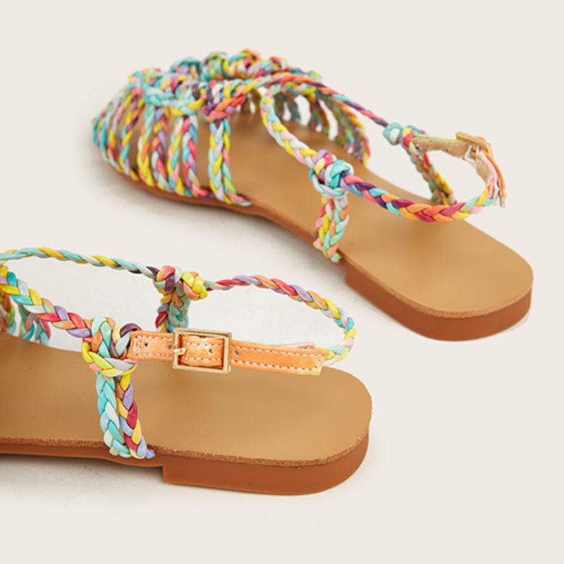 Дамски сандали Colorful Braid SS25-https://detail.1688.com/offer/739024516151.html?spm=a262uh.11734178.favorite-offers-offer-list-offer1.2.52422ef6oWl4q7-Thedresscode