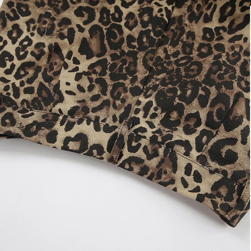 Дамски дънки Leopard **SALE 25**-Thedresscode