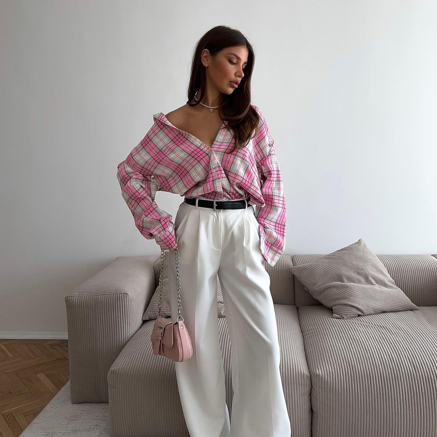 Дамска риза Candy Check FW 2026-https://detail.1688.com/offer/895933775564.html?_t=1751459445446&spm=a2615.7691456.co_1_0_wangpu_score_0_0_0_0_0_0_0000_0.0-Thedresscode