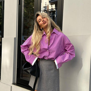 Дамска риза Sugar Stripe FW 2026