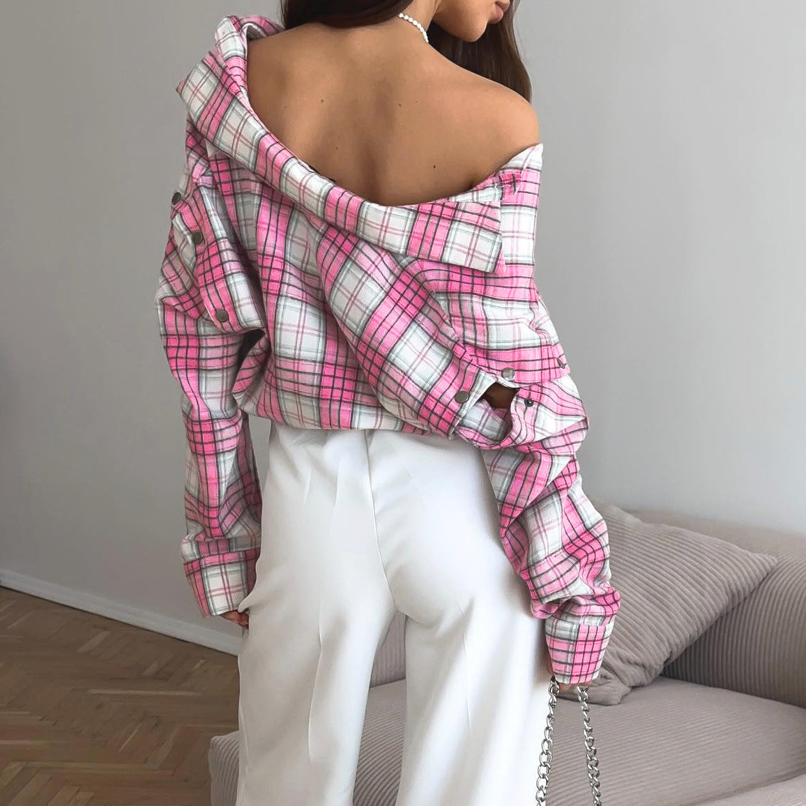 Дамска риза Candy Check FW 2026-https://detail.1688.com/offer/895933775564.html?_t=1751459445446&spm=a2615.7691456.co_1_0_wangpu_score_0_0_0_0_0_0_0000_0.0-Thedresscode