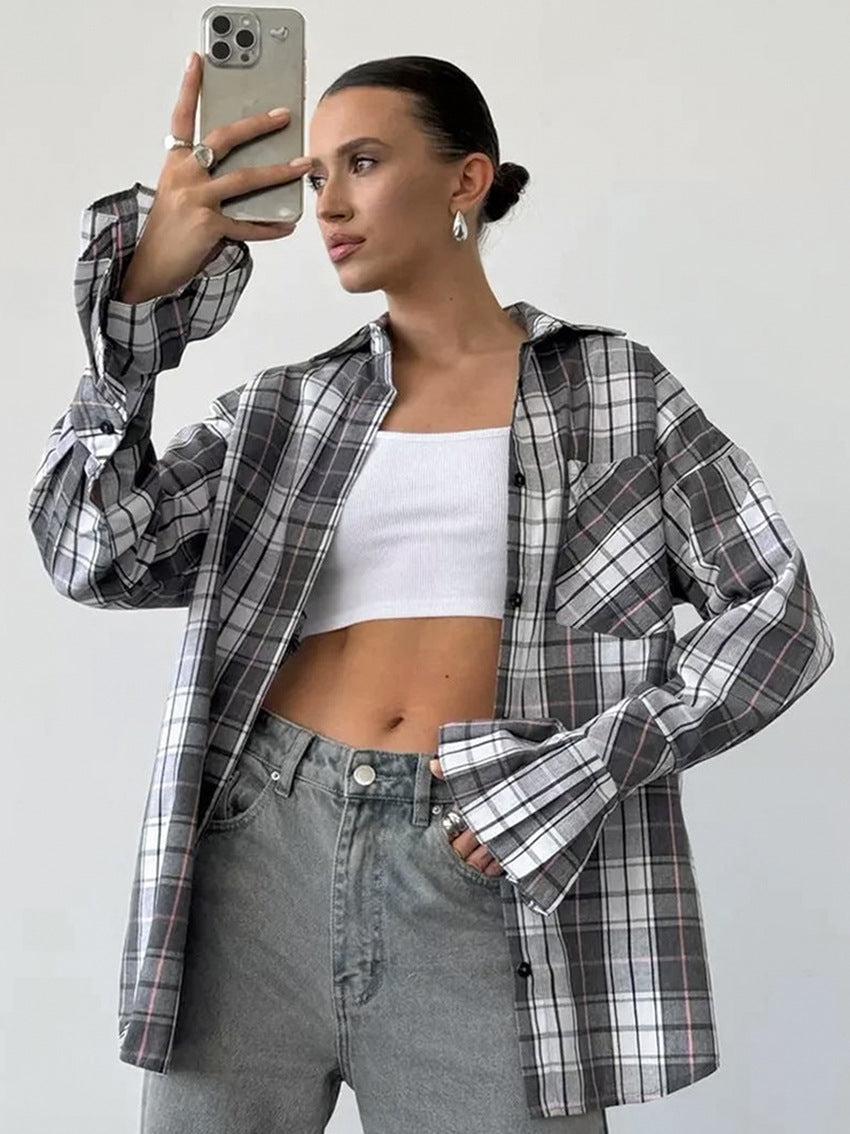 Дамска риза Monochrome Vibe FW 2026-Thedresscode