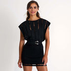 Дамски бански + плажна пола Black Code SS25-бански-Thedresscode