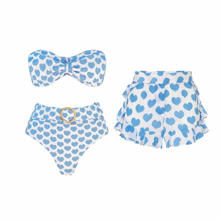 Дамски бански + къси шорти Blue Hearts **SALE 25**-https://detail.1688.com/offer/861780536206.html?spm=a262uh.11734178.favorite-offers-offer-list-offer12.2.52422ef6tV8rEm-Thedresscode