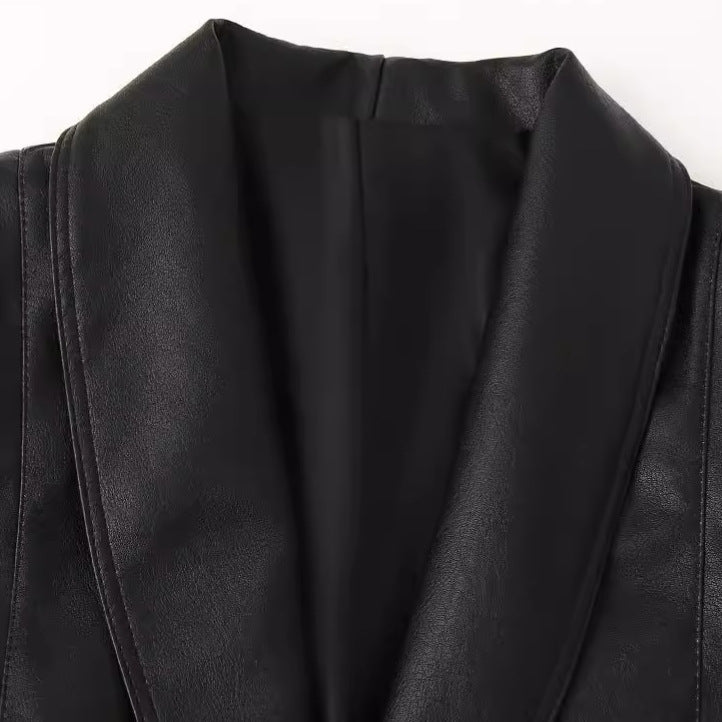 Дамско кожено яке Tassel SS26