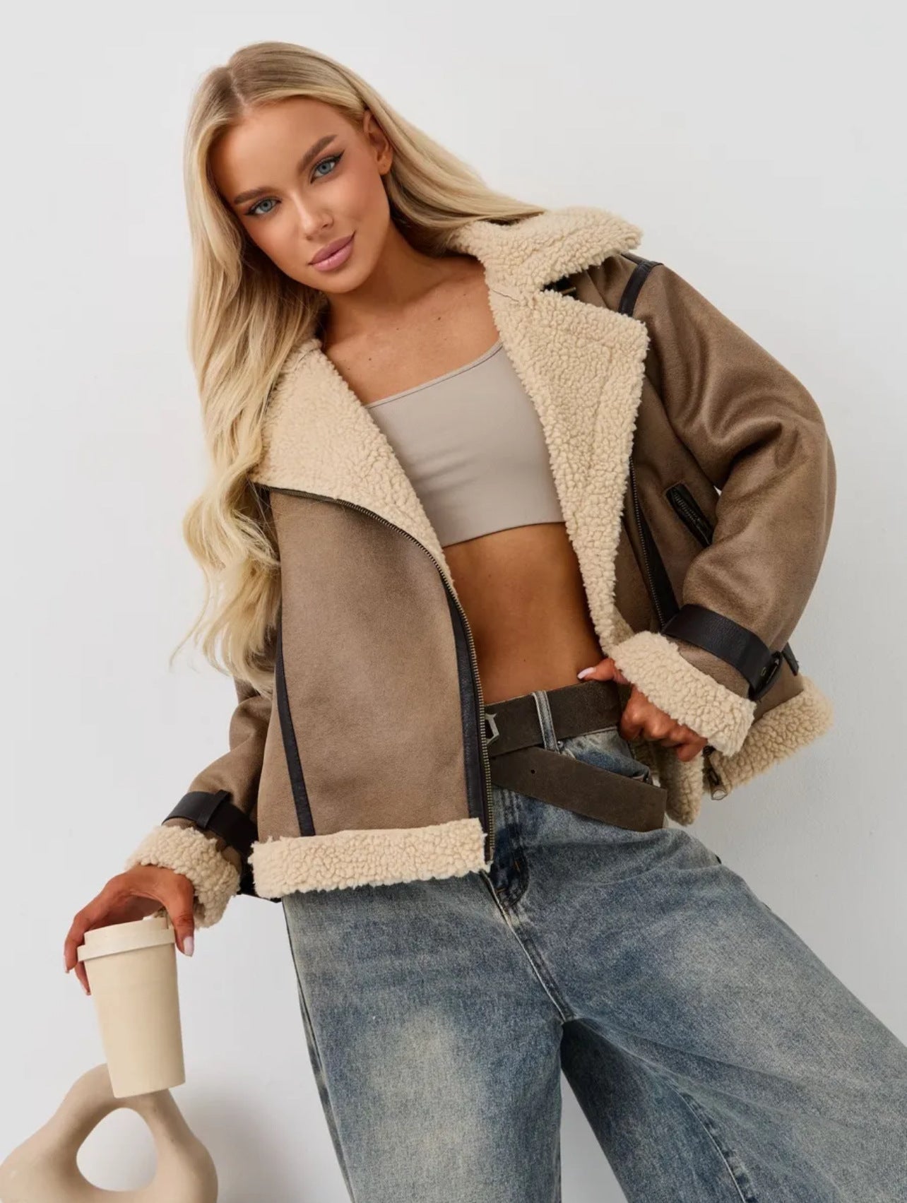 Дамско яке Camel Aura FW 2026-Thedresscode